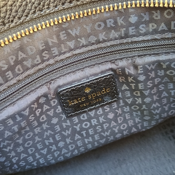 Kate Spade Carena Key Street Pebble Leather Black Bag Purse Crossbody Bag - Picture 12 of 15